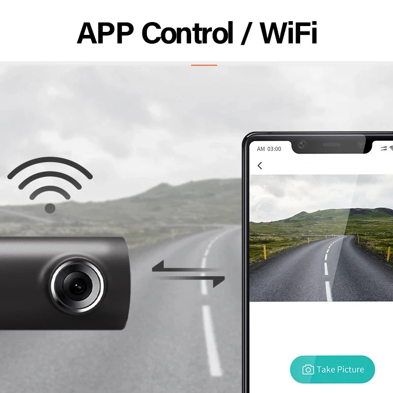 4K Smart Dash Cam with WiFi & Voice Control